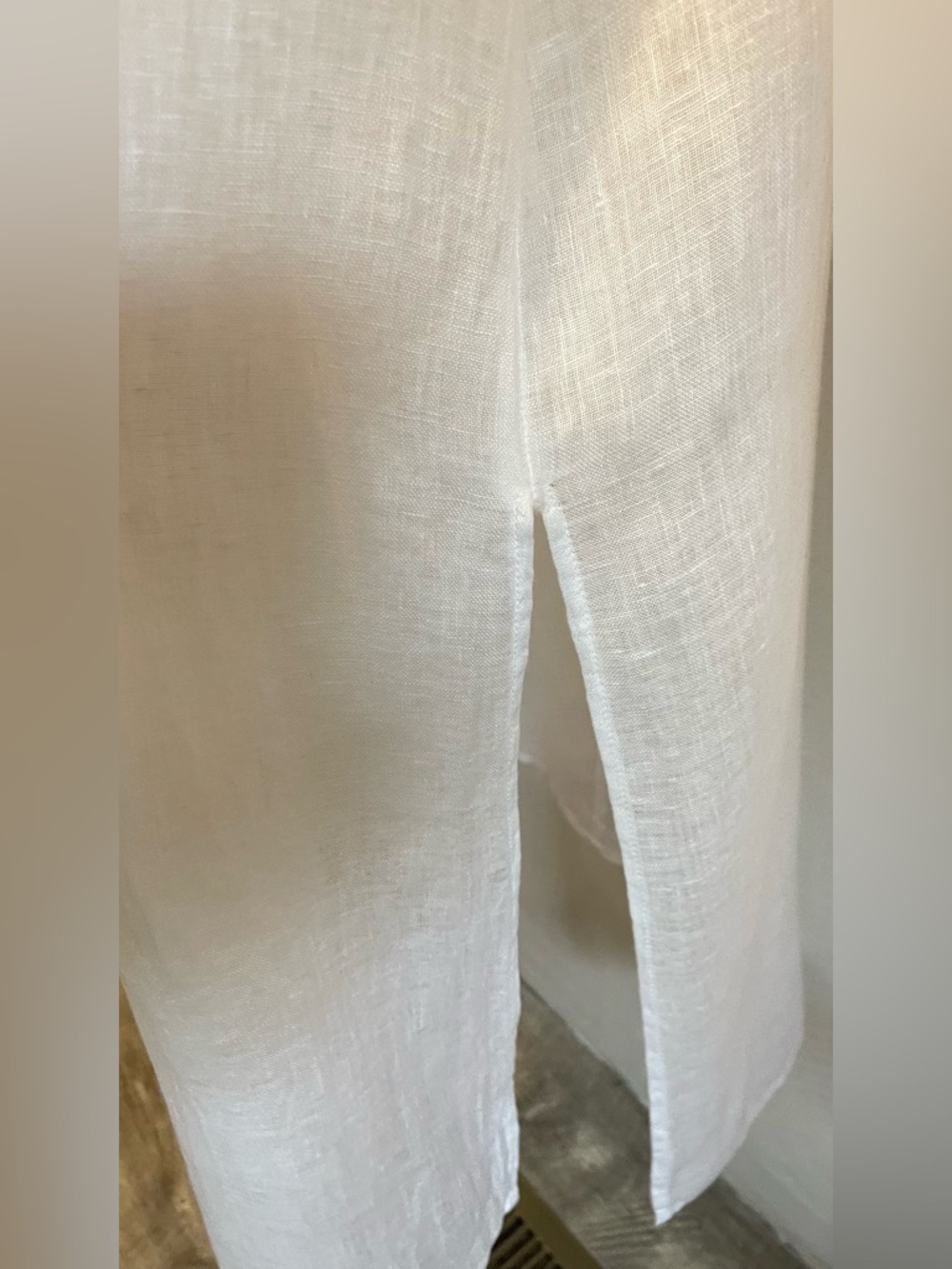 Rachel Zoe White Linen Braided Strap Dress - Picture 6 of 8
